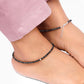 Black & Silver Premium & Elegant Anklet For Women