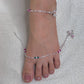 Pink, Green & Silver Premium & Elegant Anklet For Women
