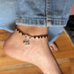 Black & Silver Premium & Elegant Anklet For Women