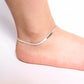 925 Sterling Silver Flat Chain Anklet for Girls & Women – Minimal Everyday Wear Payal