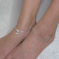 925 Sterling Silver Minimal Anklet Set for Girls & Women – Sleek Chain Payal with Silver Bead Charm
