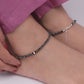Black & Silver Premium & Elegant Anklet For Women